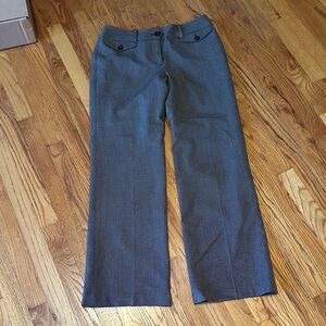 Ann Taylor Black and White Checkered Pants